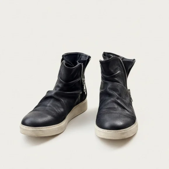 John Varvatos 315 Double Mac Zip, Black, U.S. 12 - Picture 2 of 8